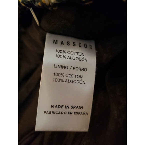 Masscob Womens Floral Print Tapered Crop Pants Elastic Waist FR34 US Sz 2 (B - Picture 5 of 6